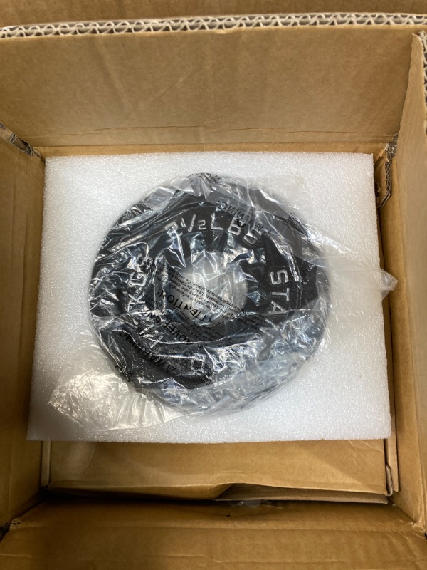 Photo 1 of AboveGenius Cast Iron 2-Inch Olympic Plate Weight Set for Strength Training, Weightlifting and Crossfit in Home & Gym