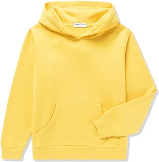 Photo 1 of Kids Fashion Fleece Hoodie Pull on Sweatshirts Novelty Hooded Sweatshirt for Girls or Boys 3-12Y 9-10 Years Yellow SIZE XS (3-4)