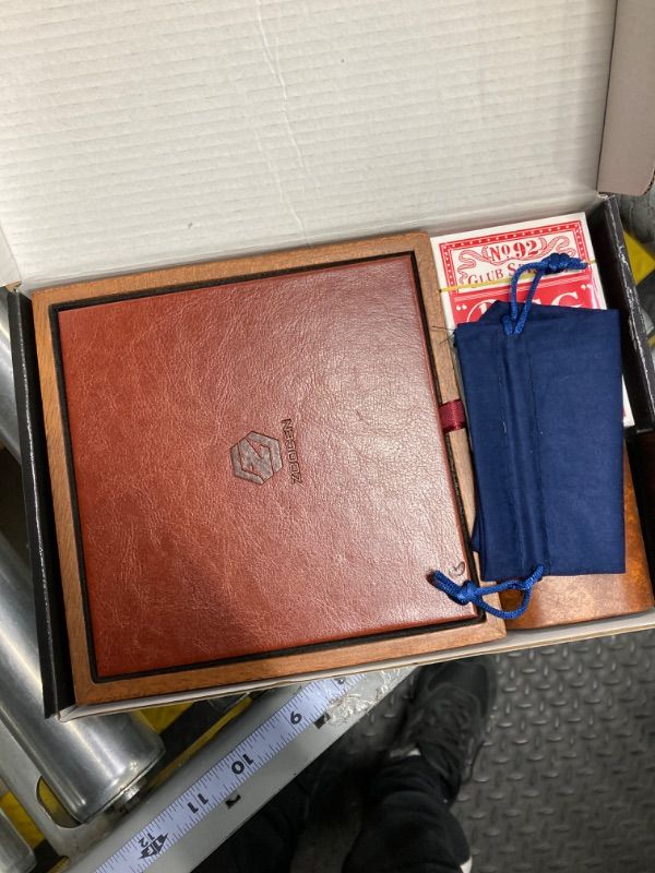 Photo 1 of 3in1 Dice Game Set,Dominoes,Playing Cards and Dices,Game Set for Family Nights(with Wooden Case)