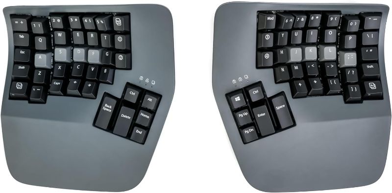 Photo 1 of KINESIS Advantage360 Professional Split Ergonomic Keyboard - Bluetooth | Mechanical Switches | Fully Programmable Open Source | Contoured Shape | Adjustable Tenting | Backlit