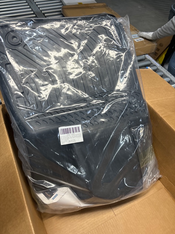 Photo 1 of KELCSEECS Floor Mats Custom for Hyundai Palisade 7 & 8 Seats 2023 2022 2021 2020 Waterproof All Weather Car Mats Heavy Duty TPE Automotive Floor Liners Fit Bench and Bucket Seats 3 Rows Full Set Black Palisade 2020-2023 floor mats