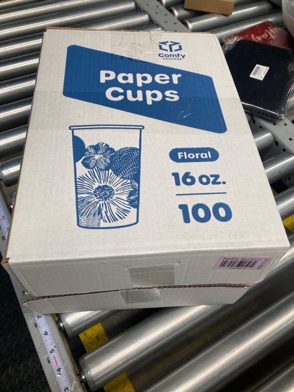 Photo 2 of *** BUNDLE X 2 *** Comfy Package [100 Count -16 oz. All Purpose Everyday Disposable Floral Design Paper Drinking Cups 100 Count - floral 16 oz.