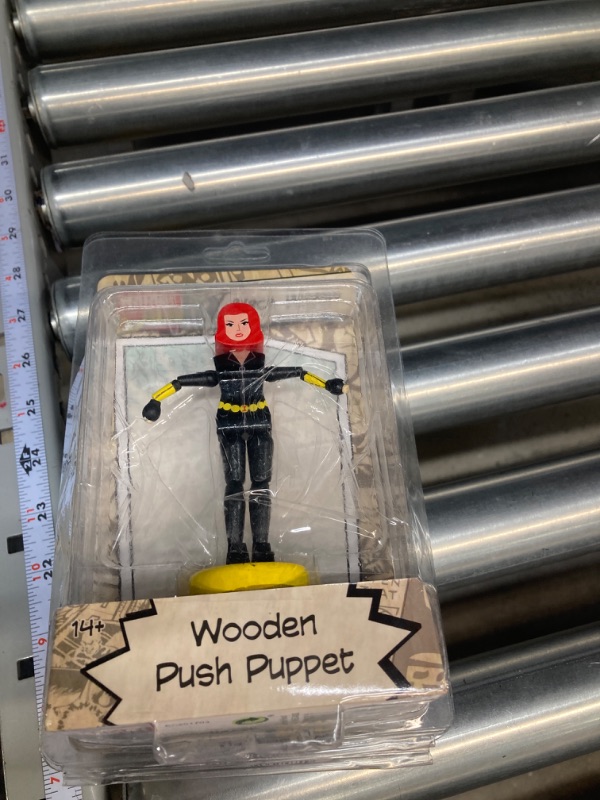 Photo 3 of ** BUNDLE X 2 (1 BATGIRL AND 1 BALCK WIDOW) *** Entertainment Earth Black Widow and Batgirl Wood Push Puppet