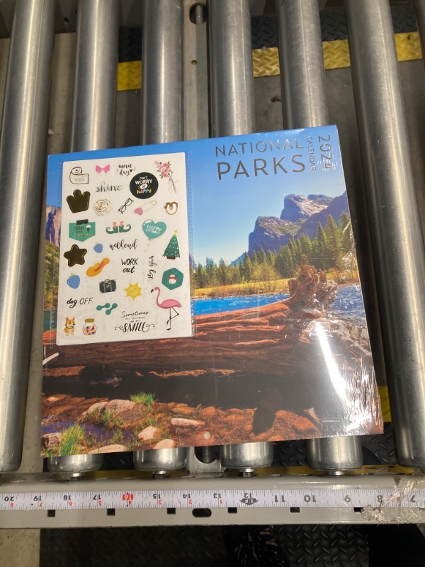 Photo 2 of *** BUNDLE X 2 *** National Parks Calendar 2024 with Sticker Pack, Large 12 x 12 inch Wall Calendar Sticker Pack Included, Gift for Nature Lover