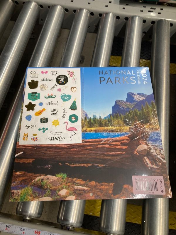 Photo 2 of *** BUNDLE X 2 *** National Parks Calendar 2024 with Sticker Pack, Large 12 x 12 inch Wall Calendar Sticker Pack Included, Gift for Nature Lover