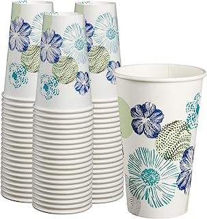 Photo 1 of *** BUNDLE X 2 *** Comfy Package [100 Count -16 oz. All Purpose Everyday Disposable Floral Design Paper Drinking Cups 100 Count - floral 16 oz.