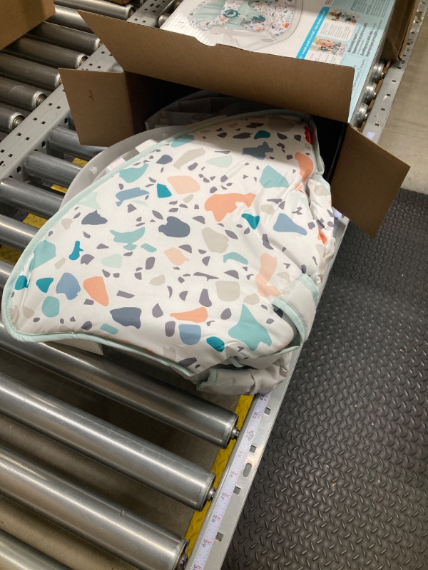 Photo 1 of Fisher-Price Portable Baby Chair Sit-Me-Up Floor Seat With Developmental Toys & Machine Washable Seat Pad, Pacific Pebble