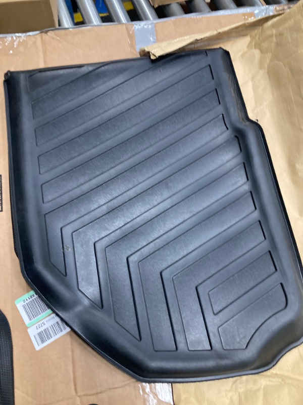 Photo 3 of Mixsuper Truck Bed Mat Compatible with 2022-2023 2024 Rivian R1T, All Weather Truck Bed Liner TPE Durable Odorless Black