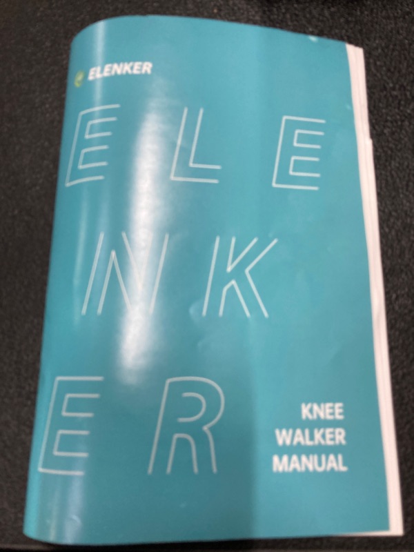 Photo 1 of ***MINOR DAMAGE*** ELENKER Knee Scooter All Terrain Steerable Knee Walker Suitable for Outdoor Indoor Crutches Alternative Blue
