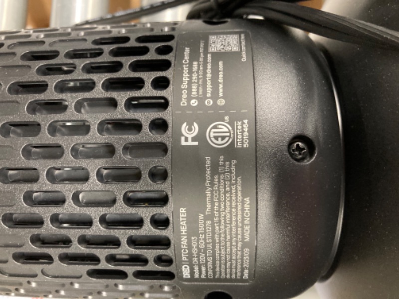 Photo 4 of ***MISSING PARTS*** Dreo Space Heater Indoor, 25" 11.5ft/s Fast Portable Room Heater with Remote and Thermostat, 3 Modes, Overheating & Tip-Over Protection, Electric Heaters for Indoor Use Large Room, Bedroom, Office
