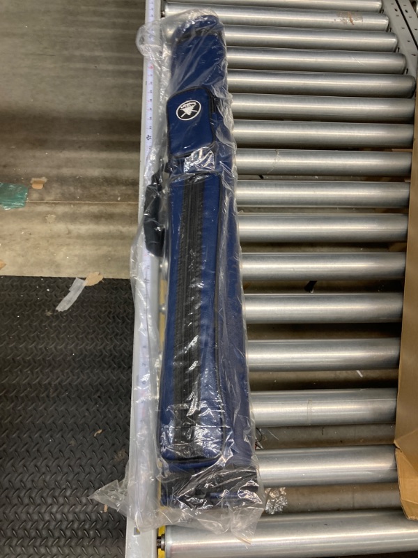 Photo 1 of Adhafera Pool Cue Case, 2 X 2 Hard Pool Stick Case, Made of Faux Leather Billiards Accessories Blue