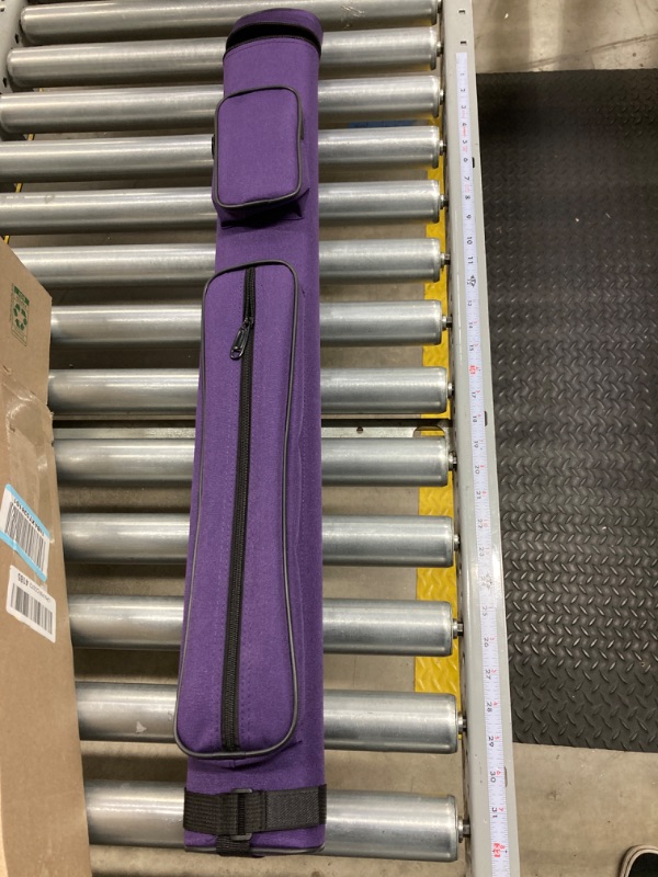 Photo 1 of 2x2 Hard Oval Pool Cue Billiard Stick Carrying Case Purple