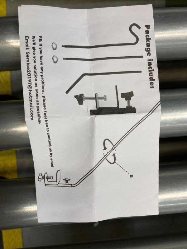 Photo 4 of ***MISSING PARTS*** Heavy Duty Deck Hook, Extensible and Adjustable Deck Hook with 2" Non Slip Horizontal Clamp for Hanging Bird Feeder, Plants, Suet Baskets,Wind Chimes,Lanterns and More Deck hook 1 pack