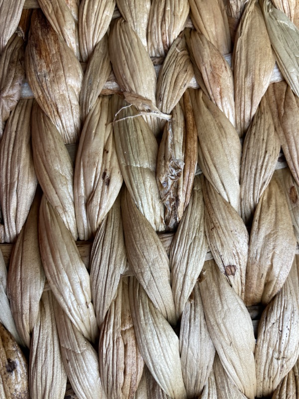 Photo 2 of ***MINOR DAMAGE*** Brown Sea Grass Contemporary Storage Basket, 19 " X 20 " X 18 " - Brown
