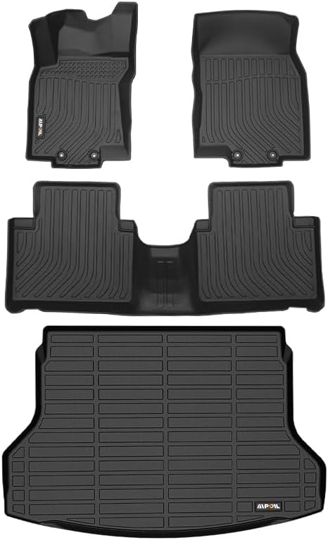 Photo 1 of AIPOIL® Floor Mats & Cargo Liner Fit for 2014-2020 Nissan Rogue (Not for Rogue Sport Models) ?TPE All Weather Protection Anti-Slip Automotive Floor Liners?Full Set Custom Car Mats Accessories, Black
