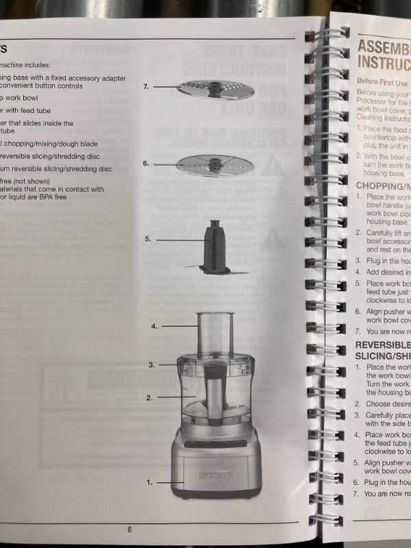 Photo 4 of ***MISSING PARTS*** Cuisinart FP-8 8-Cup Food Processor