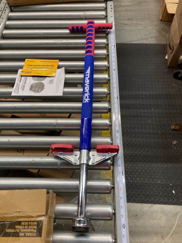 Photo 3 of Flybar Foam Maverick Pogo Stick for Kids Ages 5+, Weights 40 to 80 Pounds by The Original Pogo Stick Company Red/Blue