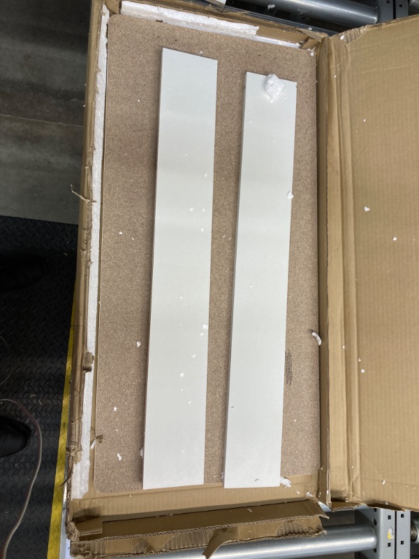 Photo 1 of ***MINOR DAMAGE*** Furinno Simplistic Study Table, White 15.4"D x 31.3"W x 29.8"H

