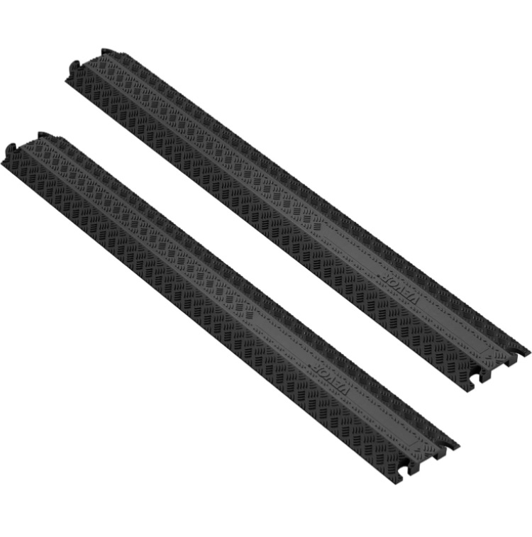 Photo 1 of 2 PCS Thermoplastic Rubber Drop Over Cable Cover Ramp, Heavy Duty 40"x5.5"