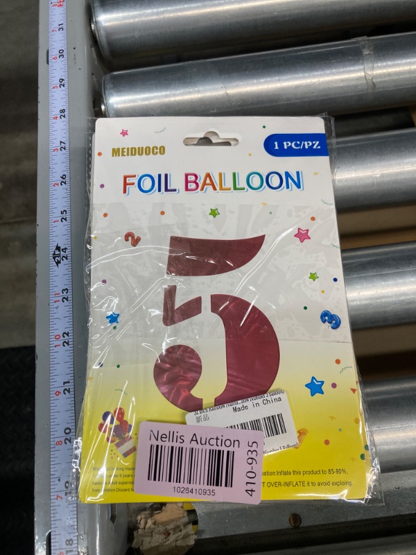 Photo 1 of ***BUNDLE 3 PACK*** 32 Inch Rainbow Number 5 Balloons Foil Ballon Digital Birthday Party Decoration Supplies (Rainbow Number 5 Balloon) Rainbow 5
