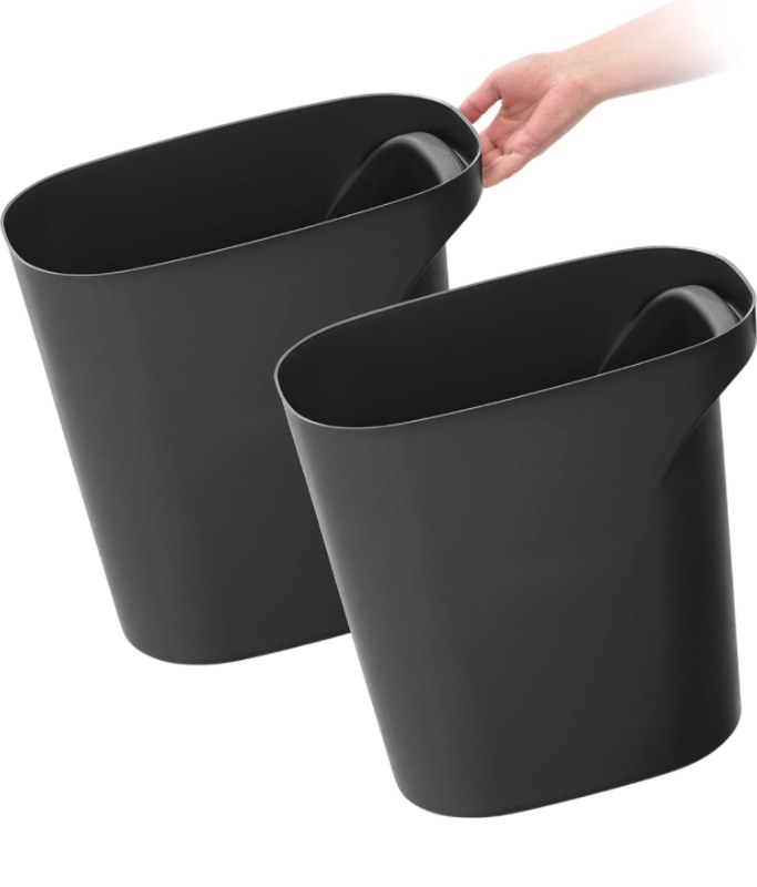 Photo 1 of ***MISSING PARTS*** 6 Gallon Plastic Wastebasket 2 PACK