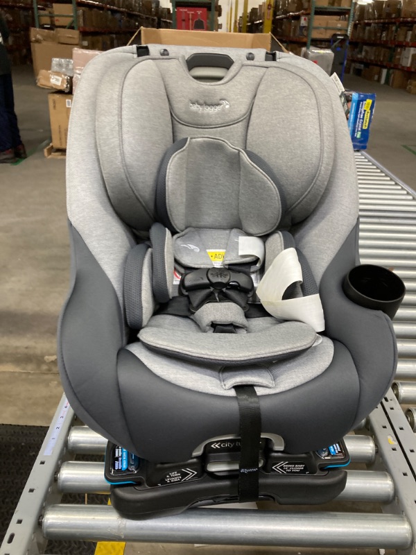 Photo 2 of Baby Jogger City Turn Rotating Convertible Car Seat | Unique Turning Car Seat Rotates for Easy in and Out, Phantom Grey