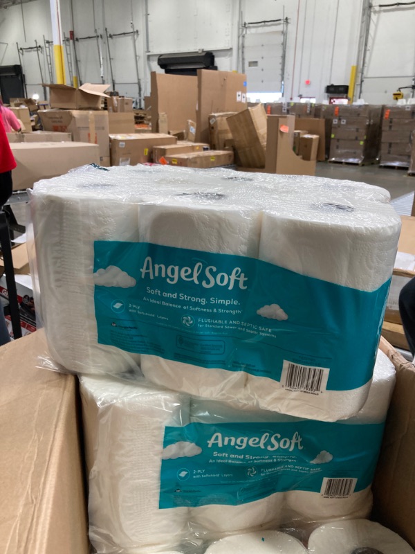 Photo 2 of Angel Soft® Toilet Paper, 48 Mega Rolls = 192 Regular Rolls, 2-Ply Bath Tissue