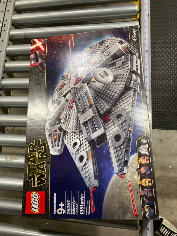 Photo 2 of LEGO Star Wars Millennium Falcon 75257 Starship Construction Set, with Finn, Chewbacca, Lando Calrissian, Boolio, C-3PO, R2-D2 and D-O, The Rise of Skywalker Collection Standard Packaging