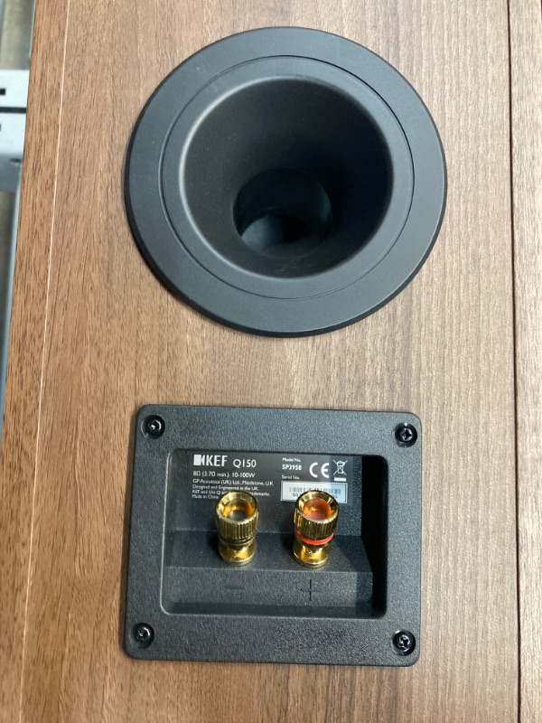 Photo 3 of KEF Q150 Bookshelf Speakers (Pair, Walnut) Walnut Speakers