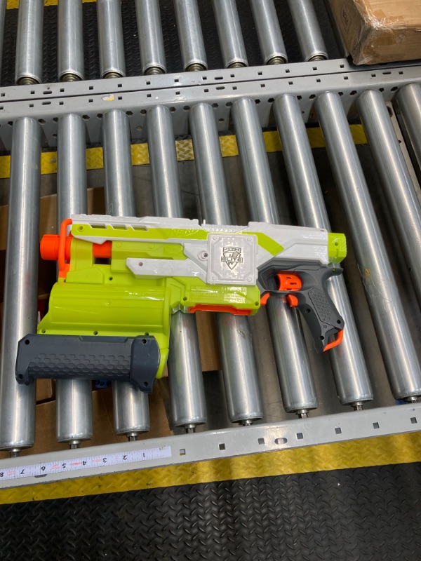 Photo 2 of ***MISSING PARTS*** NERF Modulus Demolisher 2-in-1 Motorized Blaster, Fires Darts and Rockets