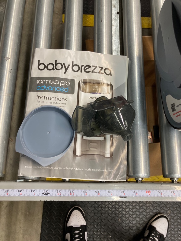 Photo 4 of Baby Brezza New and Improved Formula Pro Advanced Formula Dispenser Machine - Automatically Mix a Warm Formula Bottle Instantly - Easily Make Bottle with Automatic Powder Blending, Slate Advanced, Slate Dispenser Machine