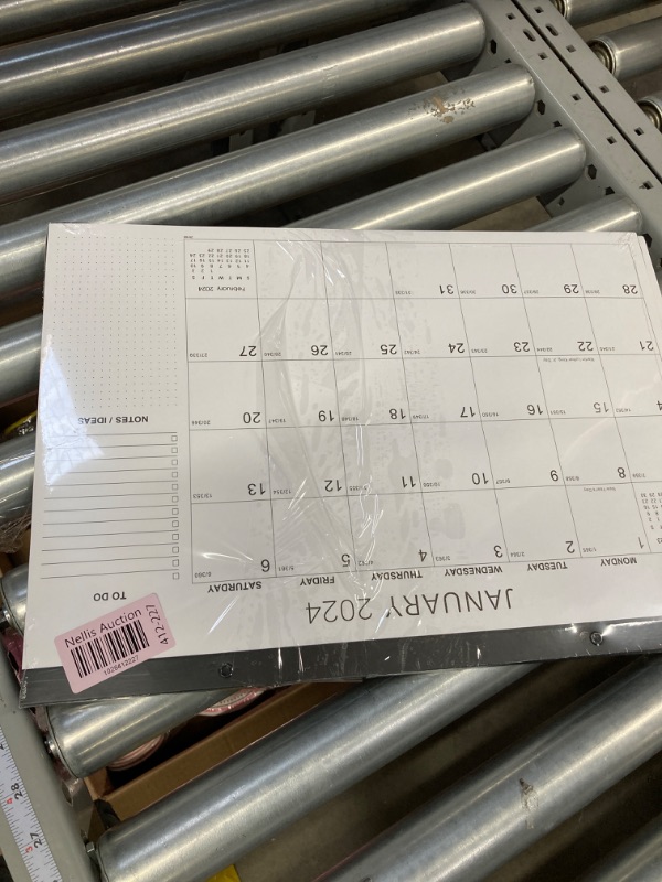 Photo 2 of Desk Calendar 2024 - Monthly Desk Calendar, 12 Months Calendar 2024, January 2024- December 2024, 12" x 17", 2024 Desk Calendar, Large Ruled Blocks for Planning and Organizing for Home or Office, Simple White **** BUNDLE PACK OF 2 ****