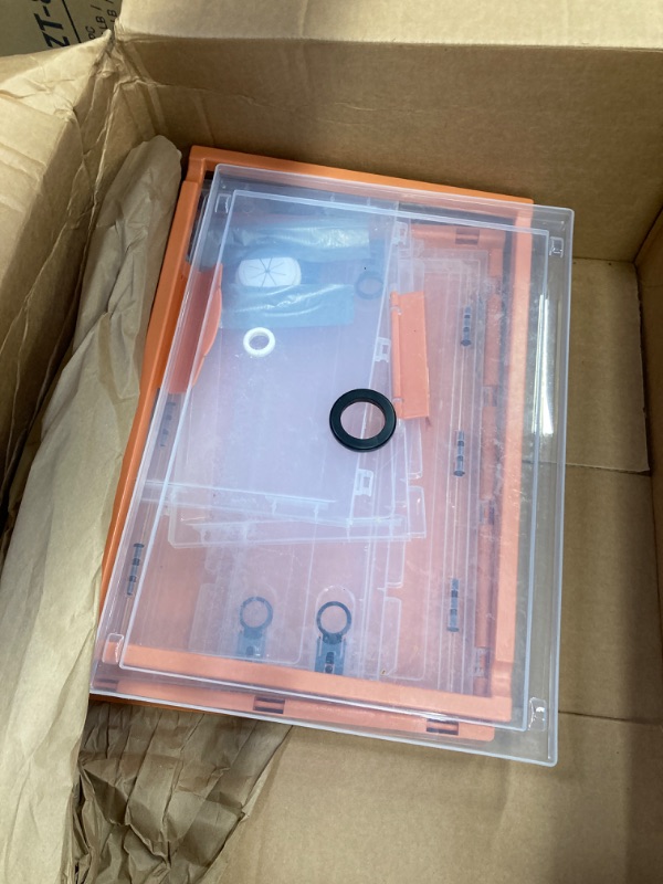 Photo 1 of SQUARECIRCLE Puppy Incubator with Nebulization Accessory, Pet Incubator with Mat and Lamp, Dog Incubator for Newborn Puppies & Kittens