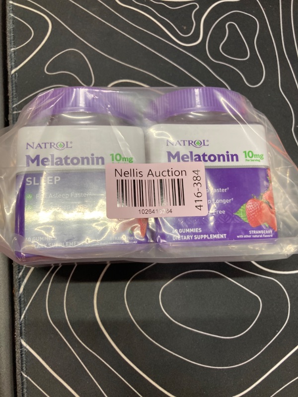 Photo 2 of **2 Pack** Melatonin 10mg, Sleep Support, Gummies Strawberry