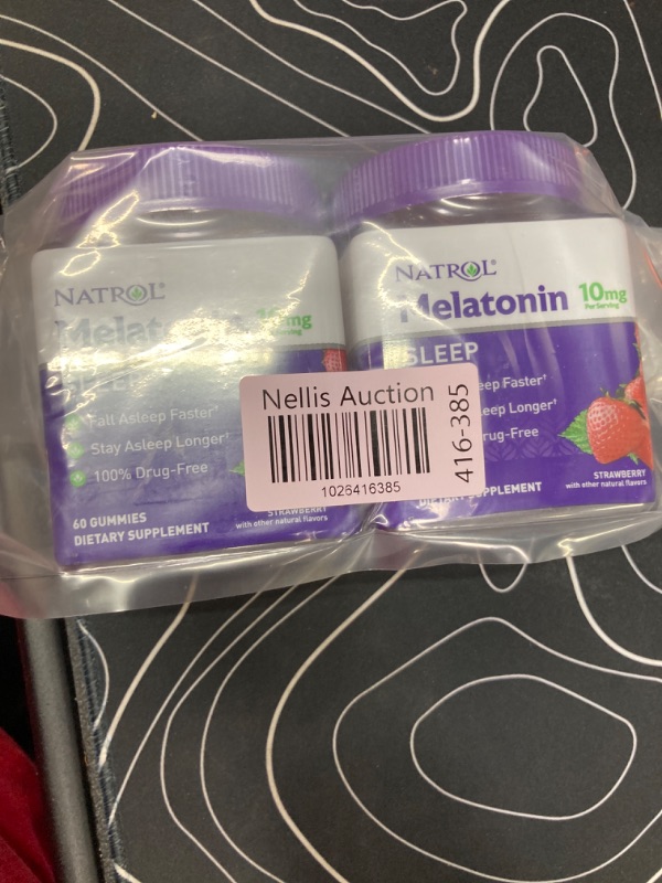 Photo 2 of **2 Pack** Melatonin 10mg, Sleep Support, Gummies Strawberry