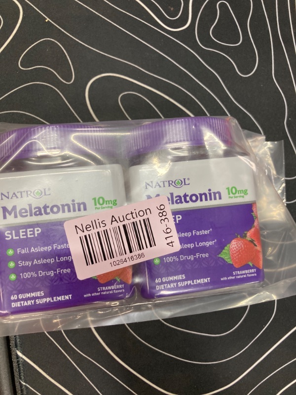 Photo 2 of **2 Pack** Melatonin 10mg, Sleep Support, Gummies Strawberry