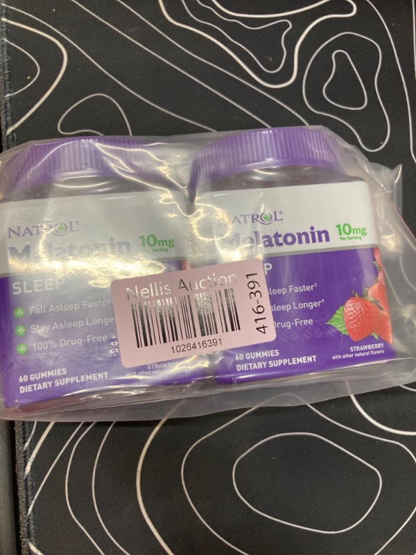 Photo 2 of **2 Pack** Melatonin 10mg, Sleep Support, Gummies Strawberry