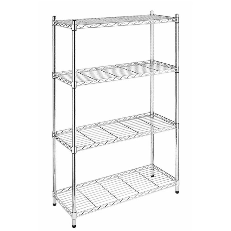 Photo 1 of ****Ktaxon 4-Tire Heavy Duty Storage Rack, Adjustable NSF Wire Shelving Unit Garage Kitchen Silver, Capacity for 800 lbs, 36"L x 14"W x 47"H