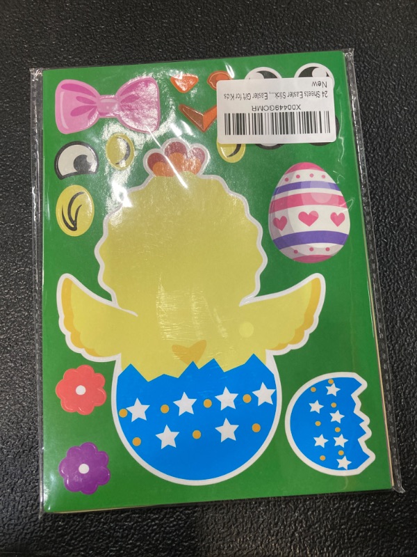 Photo 1 of 24 sheets easter stickers 