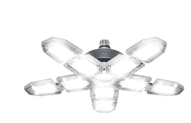 Photo 1 of 60-Watt Ultra Bright LED Light Bulb 6500K with 10 Adjustable Light Panels