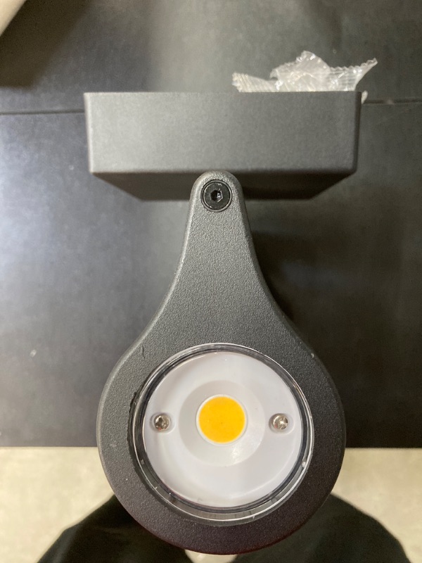Photo 1 of Artika Essence Cylinder Black Modern Integrated LED Indoor/Outdoor Porch Light Wall Lantern Sconce with Bubble Glass