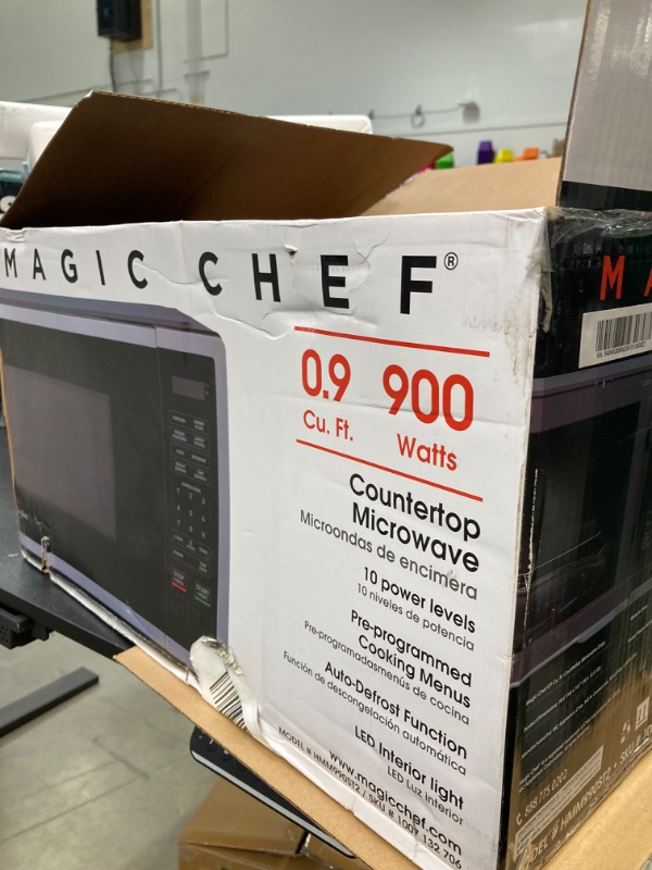 Photo 2 of 0.9 cu. ft. 900-Watt Countertop Microwave in Stainless Steel