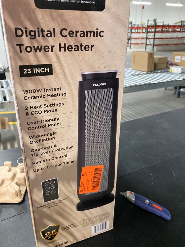 Photo 2 of 23 in. 1500-Watt Digital Tower Ceramic Heater