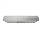 Photo 1 of Caprelo 30 in. 320 CFM Convertible Under Cabinet Range Hood in White with LED Lighting and Charcoal Filter
