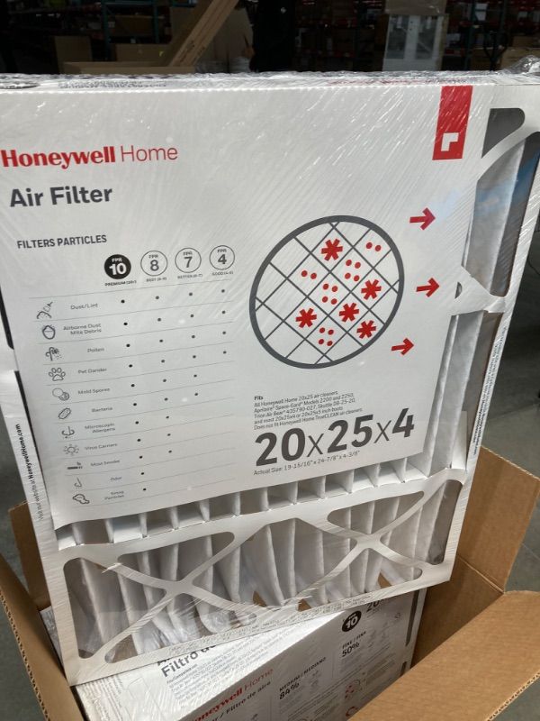 Photo 3 of 3 PIECE BUNDLE! Honeywell Home MicroDefense AC Furnace Air Filter 20 x 25 x 4 MERV 12 (1 pk)