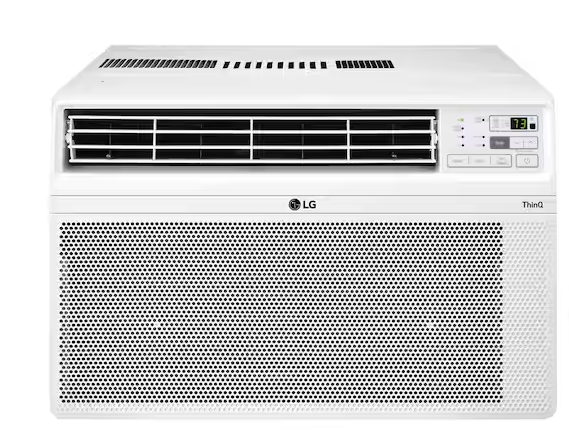 Photo 1 of 12,000 BTU 115V Window Air Conditioner Cools 550 sq. ft. with and Remote in White