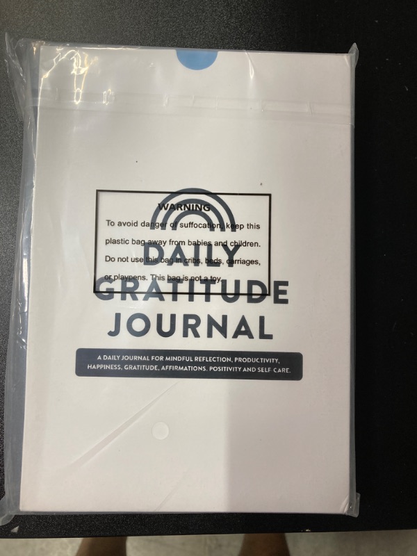 Photo 2 of Daily Gratitude Journal - Mindful Reflection, Productivity, Happiness, Gratitude, Affirmations, Positivity and Self-Care - Start Any Time Undated Daily Guide Planner with Prompts (light blue)