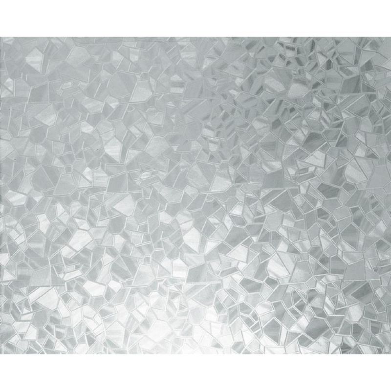 Photo 1 of 4 D-c-fix 35 in. X 59 in. Splinter Static Cling Window Film, Milky