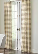 Photo 1 of allen + roth 84-in Natural Light Filtering Back Tab Single Curtain Panel