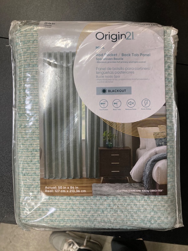 Photo 4 of Origin 21 84-in Navy Room Darkening Thermal Lined Back Tab Single Curtain Panel